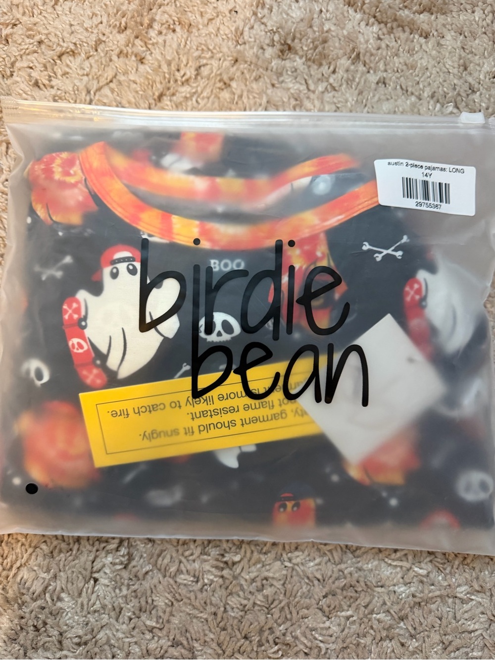NWT Birdie Bean Bamboo Austin Ghost Pajamas
